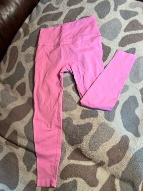 JoyLab Girls Bright Pink High-Waist Leggings